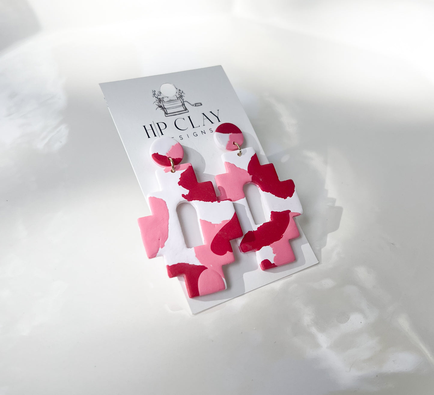 Multi-colored Aztec Dangle