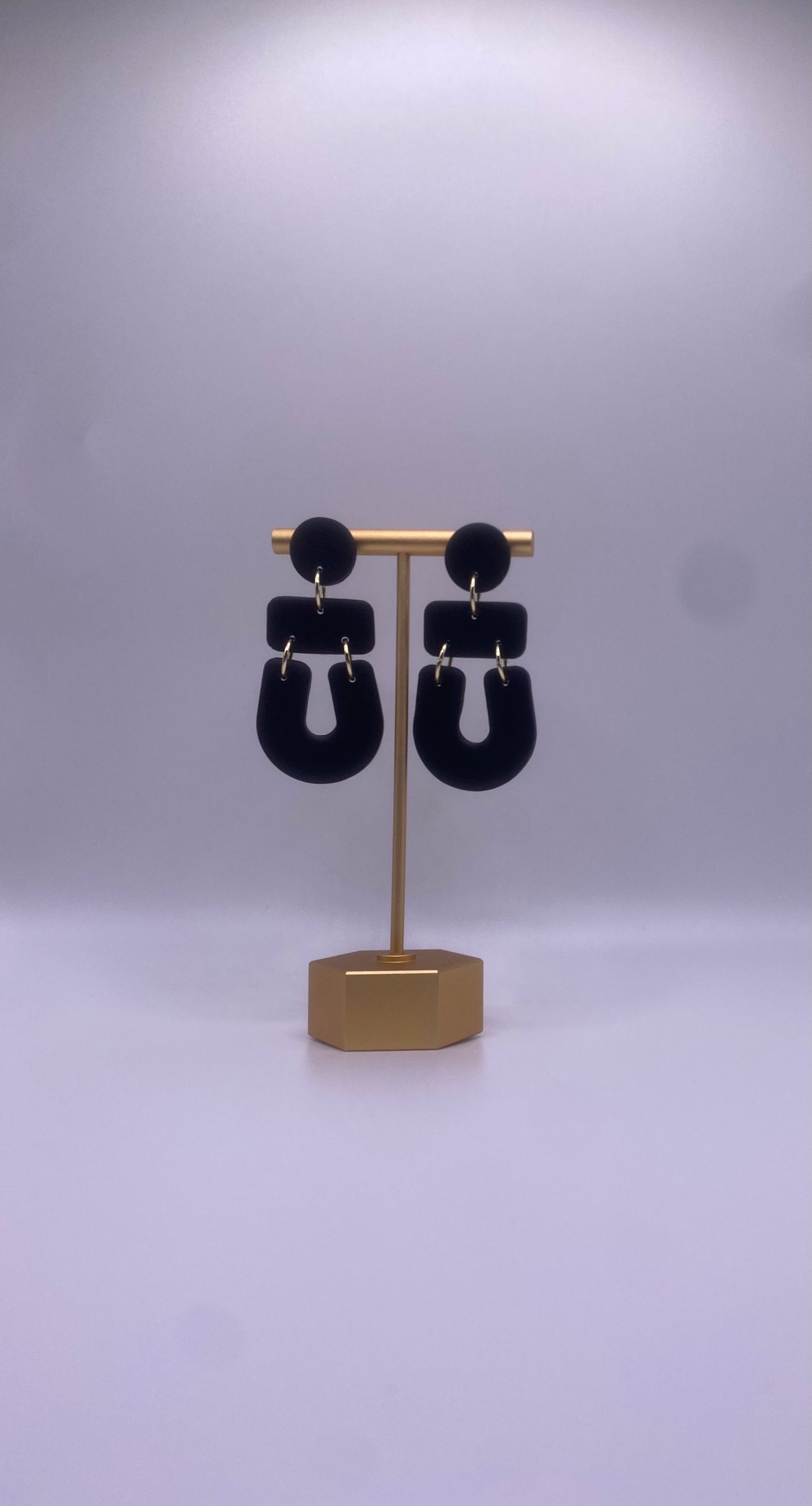 Black Equestrian Dangle