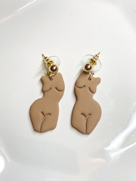 Honey: Woman Silhouette Studs