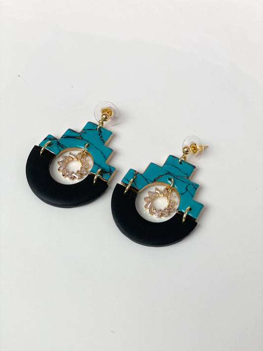 Half Aztec/Circle Dangle