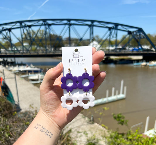 Purple & White Flowers