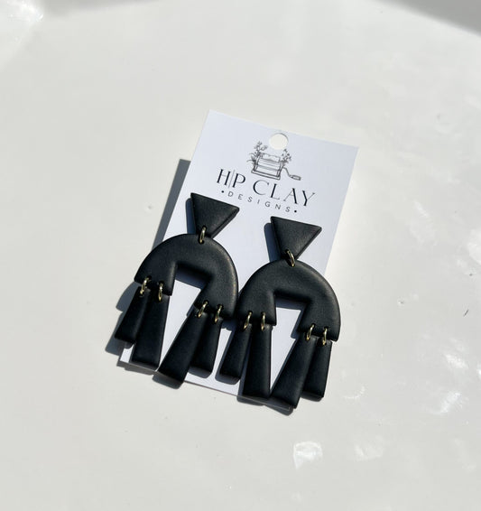 Black Aztec Dangle