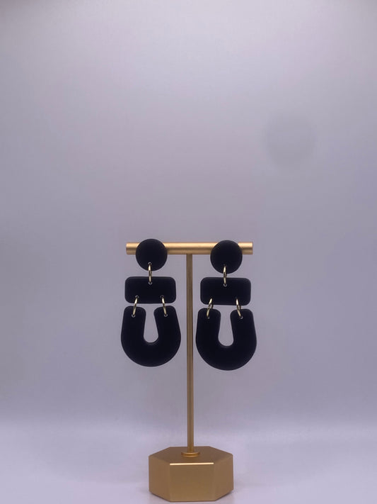 Black Equestrian Dangle